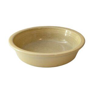 Vintage Fiesta Ware HLC Bowl Homer Laughlin USA Yellow Impressed Fruit Cereal 7”